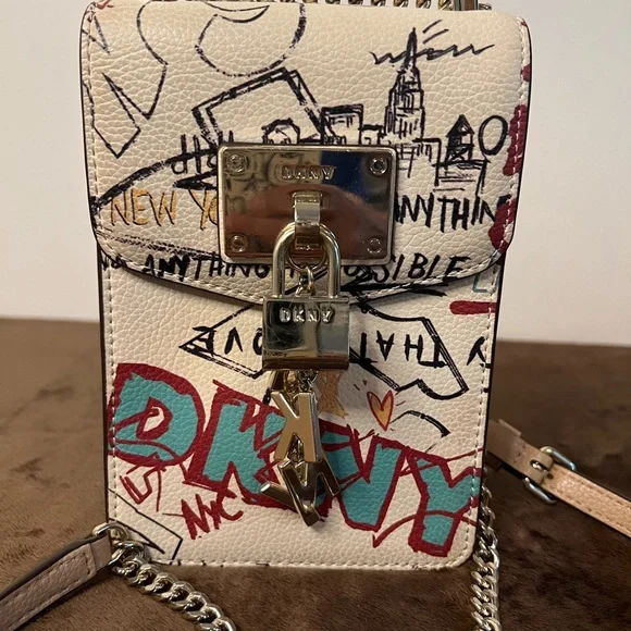DKNY Elissa Crossbody Graffiti Bag - Picture 2 of 9